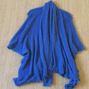 Island Tribe blue draped front cardigan